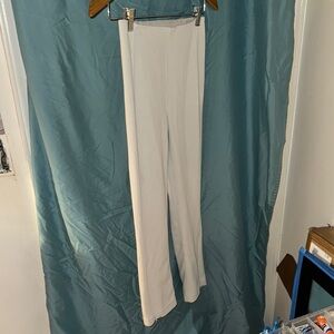 Lululemon Ribbed Softstreme Zip-Leg High-Rise Cropped Pants 25" Size 4 Bone